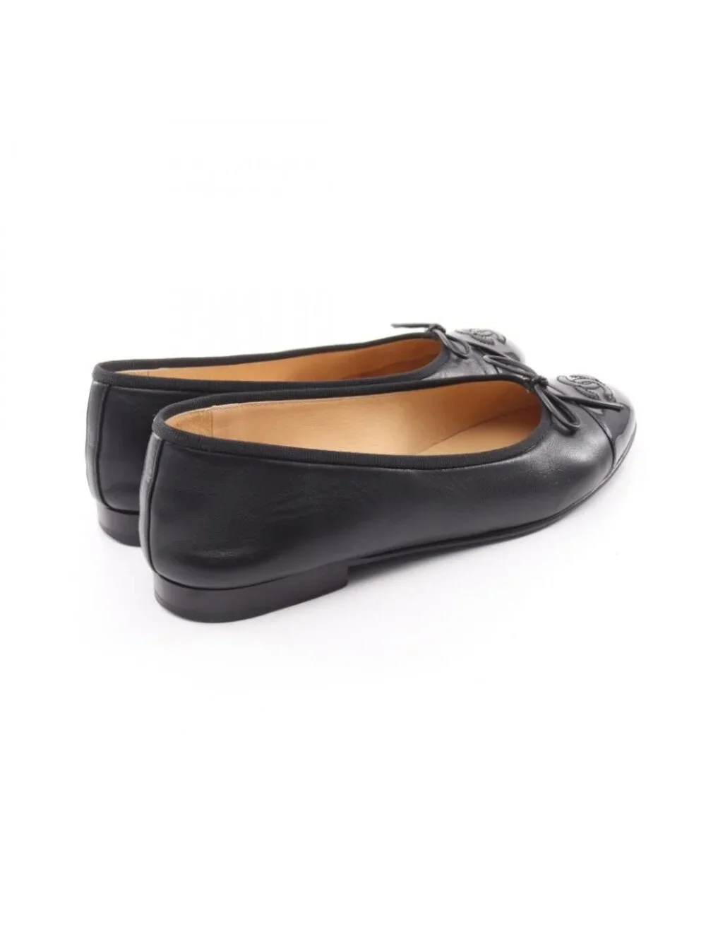 Chanel Pumps Ballerina Leather Patent Flat